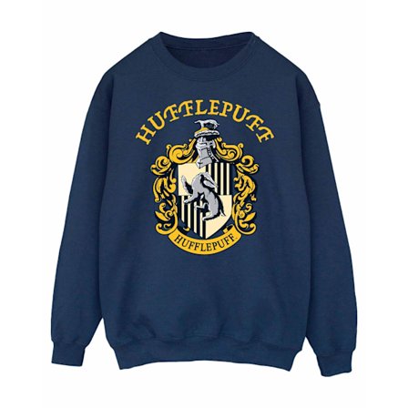 Harry Potter Dam/Kvinnor Hufflepuff Sweatshirt M Marinblå