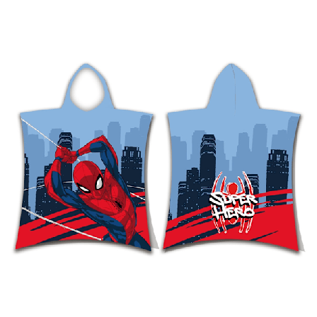 Spiderman strandhandduk poncho 50x115 cm