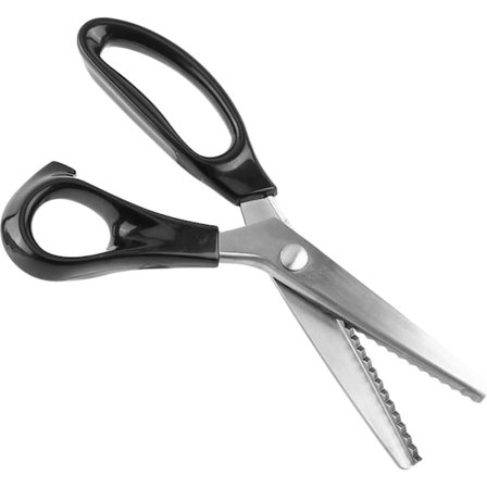 Tyg Sax - Zigzag Mönster 5mm Textil Skräddare För Kläder Tyg, Läder, Bomull, Papper Zig Zag För Sömnad Svart 1st_yu