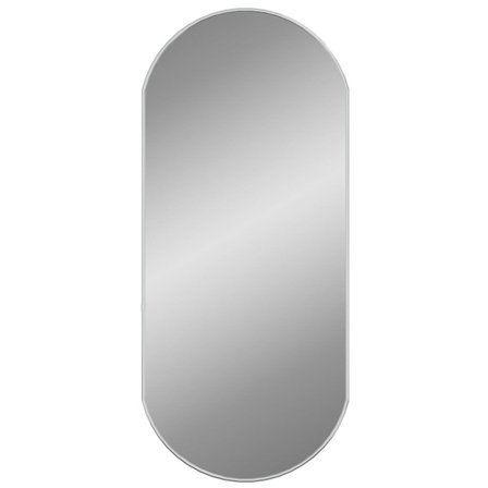 vidaXL Väggspegel silver 80x35 cm oval