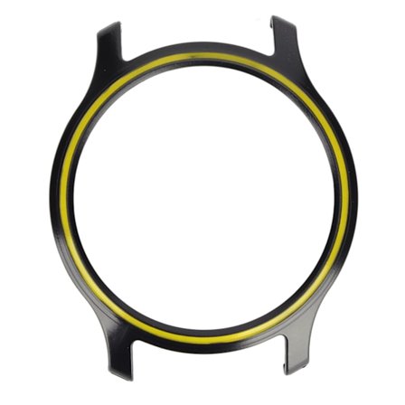Smartklokke Full Cover Rammebeskytter Klokke Sportsbeskyttende Hard Housing Case for Haylou RS3 LS04 KlokkeSvart Gul