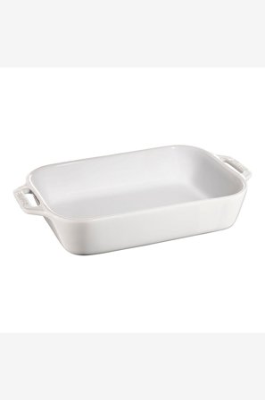 Staub - Gratengform Rektangulær 27x20 cm 2,35 l - Hvit - Ovnsformer - Fra Homeroom