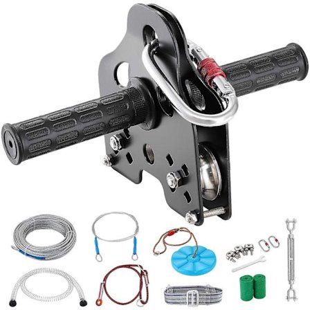 Zipline-sett for barn og voksne, 30 meter Zip Line-sett opptil 227 kg, lekeplassunderholdning