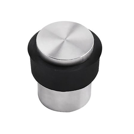 Sylindrisk Gulv-Dørstopper, Solid Rustfritt Stål Dørstopper