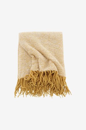 Venture Home - Viltti Toby - Keltainen - Torkkupeitot - 130X170 - - Homeroom