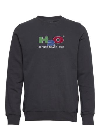Alban Sweat O'neck Sweat-shirt Genser Blå H2O