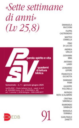 Parola spirito e vita. Quaderni di lettura biblica (2025). Vol. 1: «Sette settimane di anni»