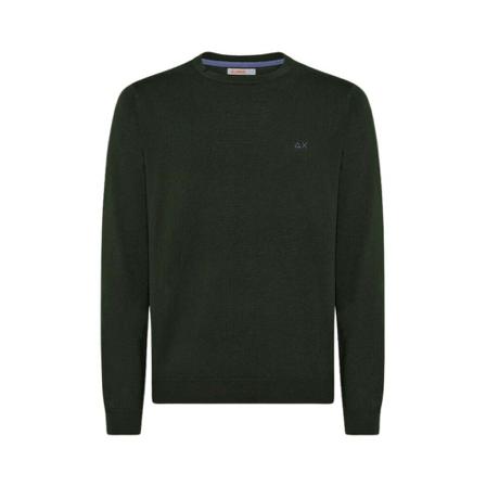 Sun68 Round-neck Strik Grøn, Herre Strik, Størrelse: XL