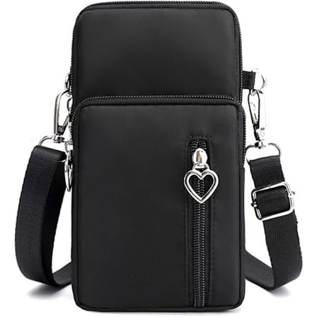 Crossbody taske til kvinder - Mini telefontaske med crossbody rem og pung - Lille crossbody taske