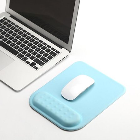 Håndledsstøtte Musemåtte Håndstøtte LYSEBLÅ