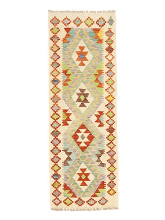 Mały Kilim Afgan Old Style Dywan 66X191 Wełna