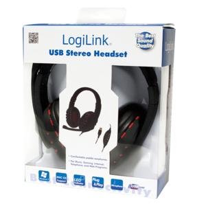 LogiLink Stereo High Quality Headset Kabling Sort Headset