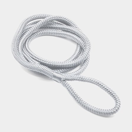 Fenderleine mit gespleißter Schlaufe Castro, 2 Meter x Ø10 mm, rund, weiß - Boot