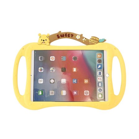 Fodral för iPad mini4/5 Regnbågshandtag Surfplatta Gul Björn Bi Tecknad Melodi Silikon