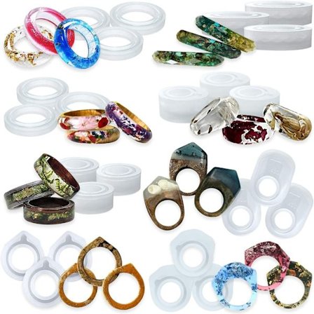 Resin Ring Silikone Form Liquid Clay Crafting