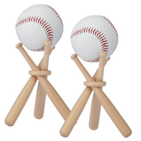 2 Sett Baseballstativ Displaystativ Små, Mini Baseball Bat Stativ