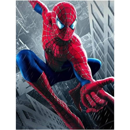 5D Diamantmaleri Kit, Marvel Spider Diamantmaleri Kit, Cros