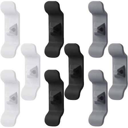 9-pack sladdhållare för köksapparater, sladdgömma för mixer, mixer, kaffebryggare, tryckkokare, fritös, under skrivbord, väggmontering, dammsugare. 