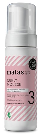 3 for 2 - Matas Striber Curly Mousse 150 ml, Hår, Hårstyling, Styling Mousse