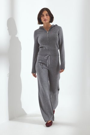 NA-KD Pantalon en maille - Pantalons en maille - Gris - S