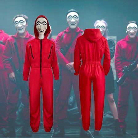 Money Heist: Korea - Gemensamt ekonomiskt område Barn Cosplay Kostym Party Fancy Dress Up Jumpsuit