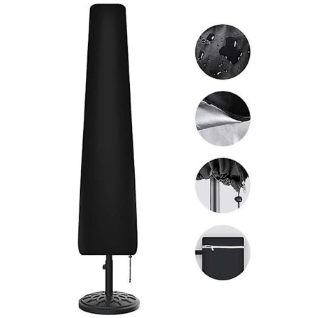 Vanntett Hageparasolltrekk, Heavy Duty Vanntett Beskyttende Trekk Med Glidelås