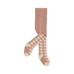 1+ in the family Checked Tights Rose 6-12 Months - Underwear - 6-12 months - Pink