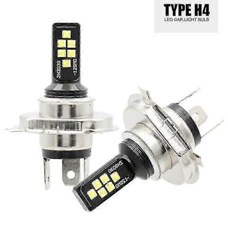 2 kpl H4 LED-ajovalopolttimosarja Kauko- ja lähivalo 220 W 60000 lm Superkirkas 6000 K valkoinen