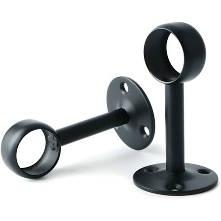 Gardinstangbrakett Garderobestangbrakett med skruer Takbrakett for gardin