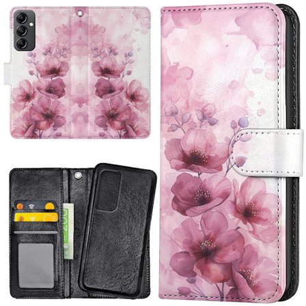 Samsung Galaxy S24 Plus - Plånboksfodral/Skal Flowers