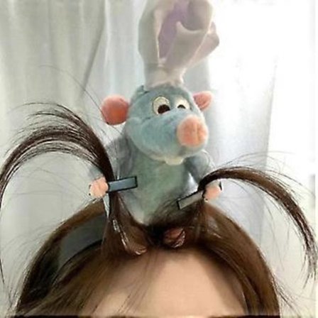 Ratatouille Hårbånd Kawaii Tegneserie Sød Plysdukke Hovedbøjle Bredskyggede Hårnål Foto Hovedbeklædning Kreativitet Pigegave