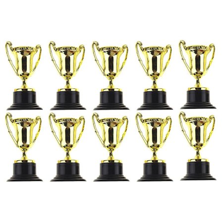 20 stk. sjove pokaler til voksne - mini-pokaler - præstationspokaler - vinderpokaler - festpokaler - bulk
