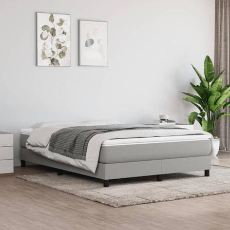 Vidaxl Pocketresårmadrass Ljusgrå 140x200x20 Cm Tyg Grå