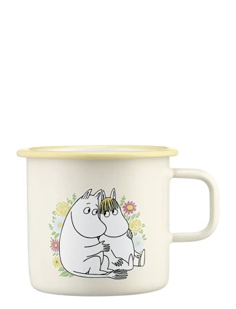 Muurla | Moomin Enamel Mug Flowers 5,5Dl | 55 CL