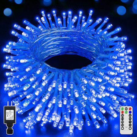 shineshine Julelys 164FT/500LED, Vanntette Utendørs Lyslenker Kjølig Hvit