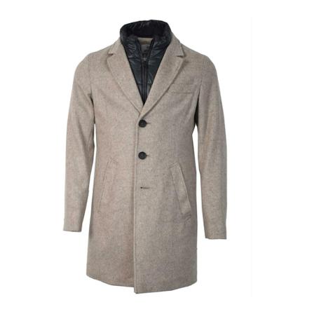 White, Coat Beige, Heren, Maat:M