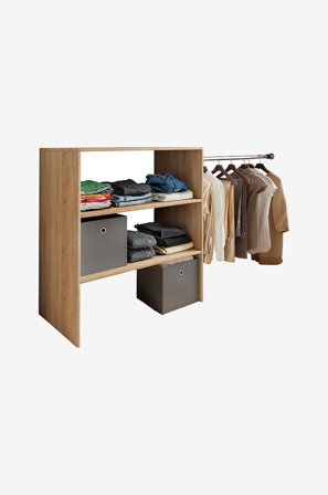 VCM - Tøjstativ Dacho 1 Rod - Beige - Hylder & opbevaring - Fra Homeroom