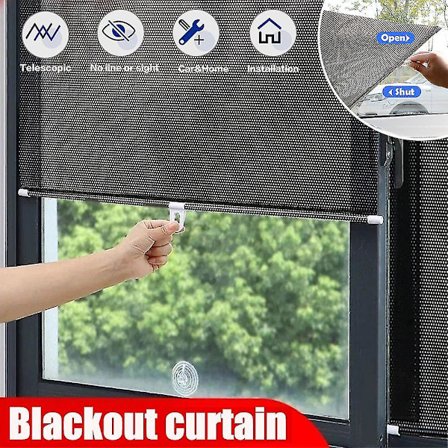 Universella rullgardiner med sugpropp, mörkläggningsgardin för bil, sovrum, kök, kontor, fönster, solskydd-