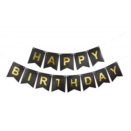 Banner - Grattis på födelsedagen - Födelsedagsdekoration - Flerfärgad - Barn - Papper