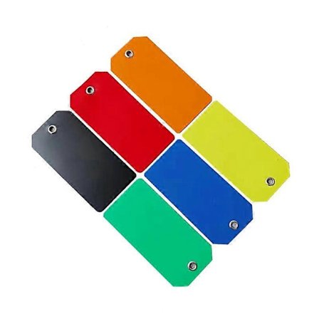 500 tyhjää PVC-etikettiä - Monipuoliset 60 x 120 mm lähetys- ja järjestelytarkoituksiin