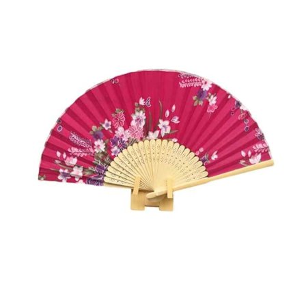 Solfjeder med mønster, lille blomst