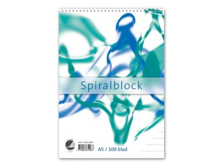 Spiralblock A5 60g 100 blad linjerat TräFritt - Lyreco - Kontorsmaterial - Block och anteckningsböcker - Spiralblock