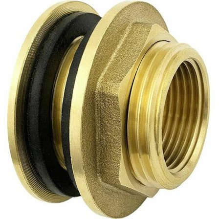 Högkvalitativ 3/4 tums genomföring i rostfritt stål för kran, regntunna, behållare, tank IBC LO-Ron