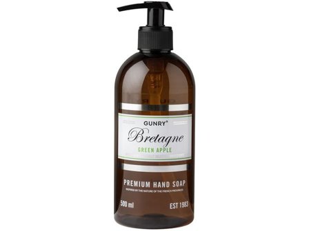 GUNRY Tvål The French Collection Green Apple 500ml - Lyreco - Städ och hygien - Tvål och hygien - Tvål - Flytande