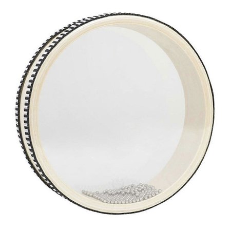 Dubbelsidig vågtrumma, Ocean Drummer, Trä Sea Sound Hand Clap Drum, Meditationsljudterapi för att hjälpa sömnen 8 tum [D]