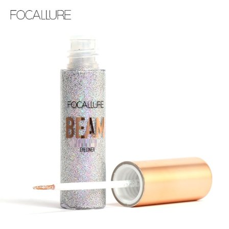 FOCALLURE Glitter Eyeliner Flytande Glittrande Metallisk Eyeliner Flytande Ögonmakeup Flytande #1