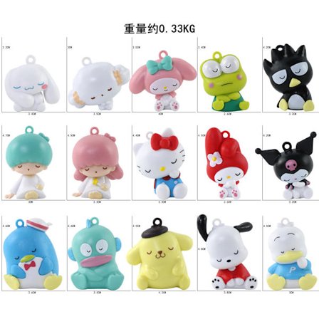 Mub- Melodifigur Sanrio Kanel Hund Culomi leksak Shoulder-to-shoulder Melody 15-piece set