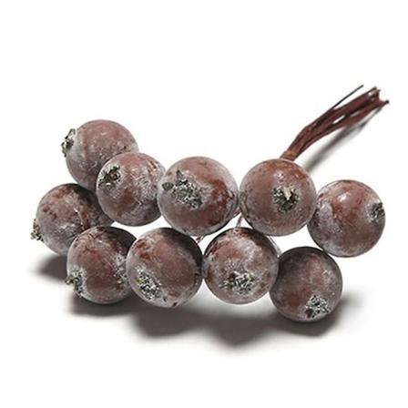 1 bukett Mini Rund Konstgjord Bär Bröllop Fest Diy Scrapbooking Dekoration Jikaix Brown