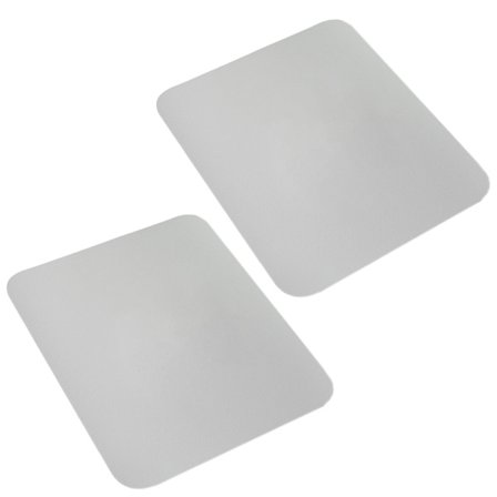 Musmatta i läder för bärbar dator, personliga designer, gamingmusmatta, grå