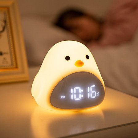 Älykäs laiska aika lintu herätyskello LED-yövalo digitaalinen herätyskello